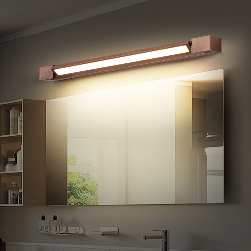 Brilagi - Éclairage LED pour miroir de salle de bains AQUA LINE LED/18W/230V 60 cm IP44 bronze IRC 90