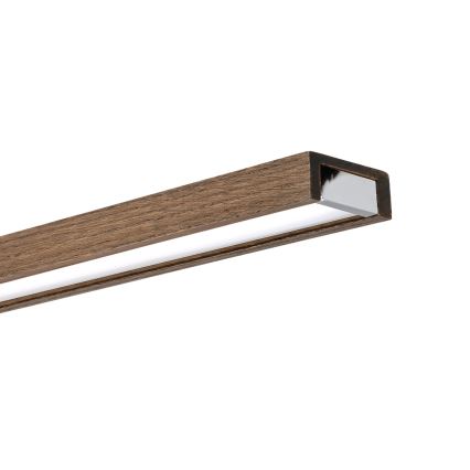 BRILAGI - Éclairage LED pour miroir de salle de bains WOODY MIRROR 3v1 LED/15W/230V 80 cm IP44 chrome brillant/chêne noyer