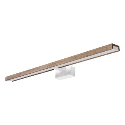Brilagi - Éclairage miroir LED pour salle de bains 3 en 1 WOODY MIRROR LED/15W/230V 80 cm IP44 blanc/chêne-noyer