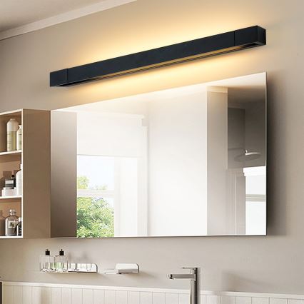 Brilagi - Éclairage LED pour miroir de salle de bains AQUA LINE LED/18W/230V 60 cm IP44 noir IRC 90