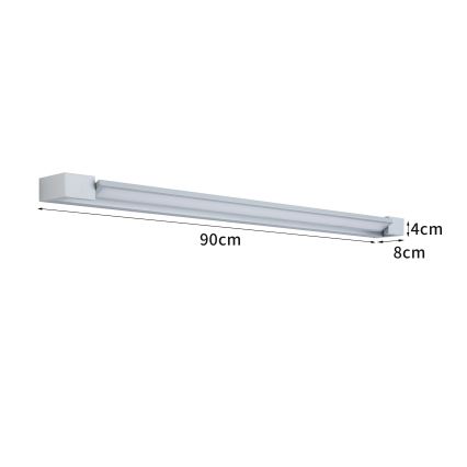 Brilagi - Éclairage LED pour miroir de salle de bains AQUA LINE LED/24W/230V 90 cm IP44 chrome mat IRC 90