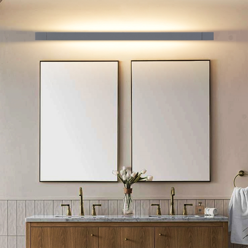 Brilagi - Éclairage LED pour miroir de salle de bains AQUA LINE LED/36W/230V 120 cm IP44 anthracite CRI 90