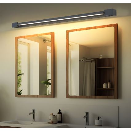 Brilagi - Éclairage LED pour miroir de salle de bains AQUA LINE LED/36W/230V 120 cm IP44 anthracite CRI 90