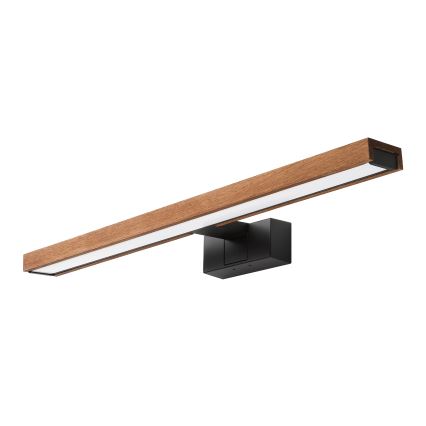 Brilagi - Éclairage LED pour miroir de salle de bains WOODY MIRROR 3v1 LED/12W/230V 60 cm IP44 noir/bois de cerisier
