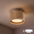 BRILAGI - LED-Einbauleuchte BACKLIT 1xGX53/15W/230V + LED/3W Ø 10 cm Eichendekor