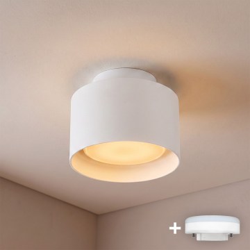 BRILAGI - LED-Einbauleuchte BACKLIT 1xGX53/15W/230V + LED/3W Ø 10 cm weiß