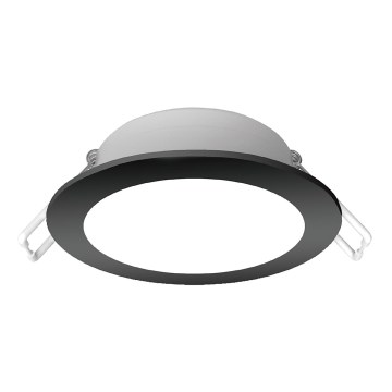Brilagi - LED-Einbauleuchte für das Badezimmer, 4,8 W, 230 V, 6000 K, schwarz, IP65