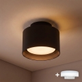 BRILAGI - LED-Einbaustrahler BACKLIT 1xGX53/15W/230V + LED/3W Ø 10 cm schwarz