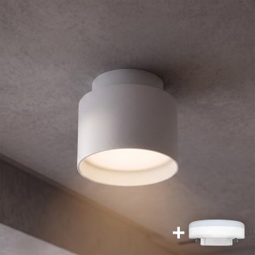 BRILAGI - LED-Einbaustrahler BACKLIT 1xGX53/15W/230V + LED/3W Ø 8 cm weiß