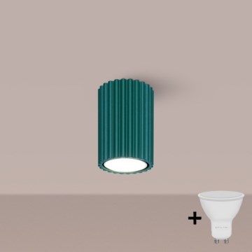 Brilagi - LED-Einbaustrahler CRESTO 1xGU10/10W/230V 10 cm türkis