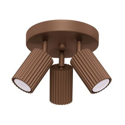 Brilagi - LED-Einbaustrahler CRESTO 3xGU10/10W/230V braun