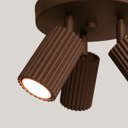 Brilagi - LED-Einbaustrahler CRESTO 3xGU10/10W/230V braun