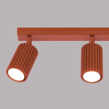 Brilagi - LED-Einbaustrahler CRESTO 3xGU10/10W/230V rot