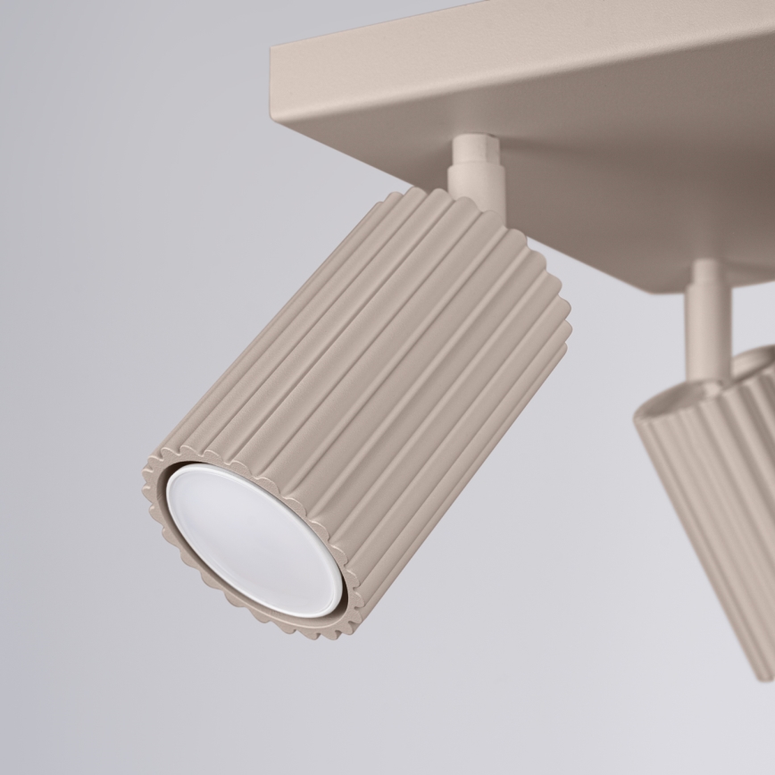 Brilagi - LED Einbaustrahler CRESTO 4xGU10/10W/230V taupe
