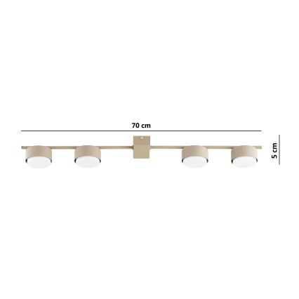 Brilagi - LED-Einbaustrahler MONO 4xGX53/30W/230V beige