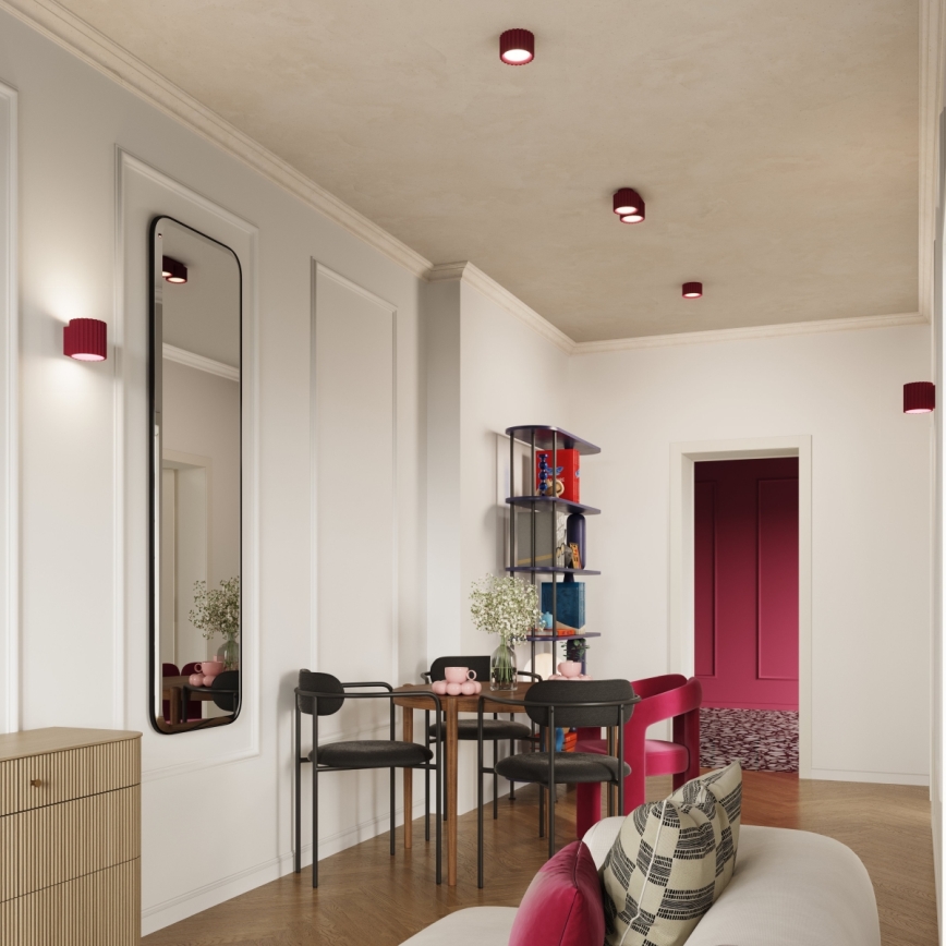 Brilagi - LED-Einbaustrahler SFERA 1xGX53/30W/230V Ø 10 cm Bordeaux
