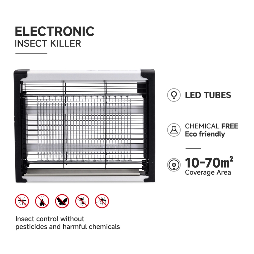 Brilagi - LED Elektrischer Insektenfänger UV 2xLED/5W/230V 70 m2