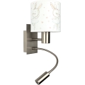 Brilagi - LED flexible Kinder-Wandleuchte BOBO 1xE27/25W/230V + LED/3W mattchrom/weiß/Häschen