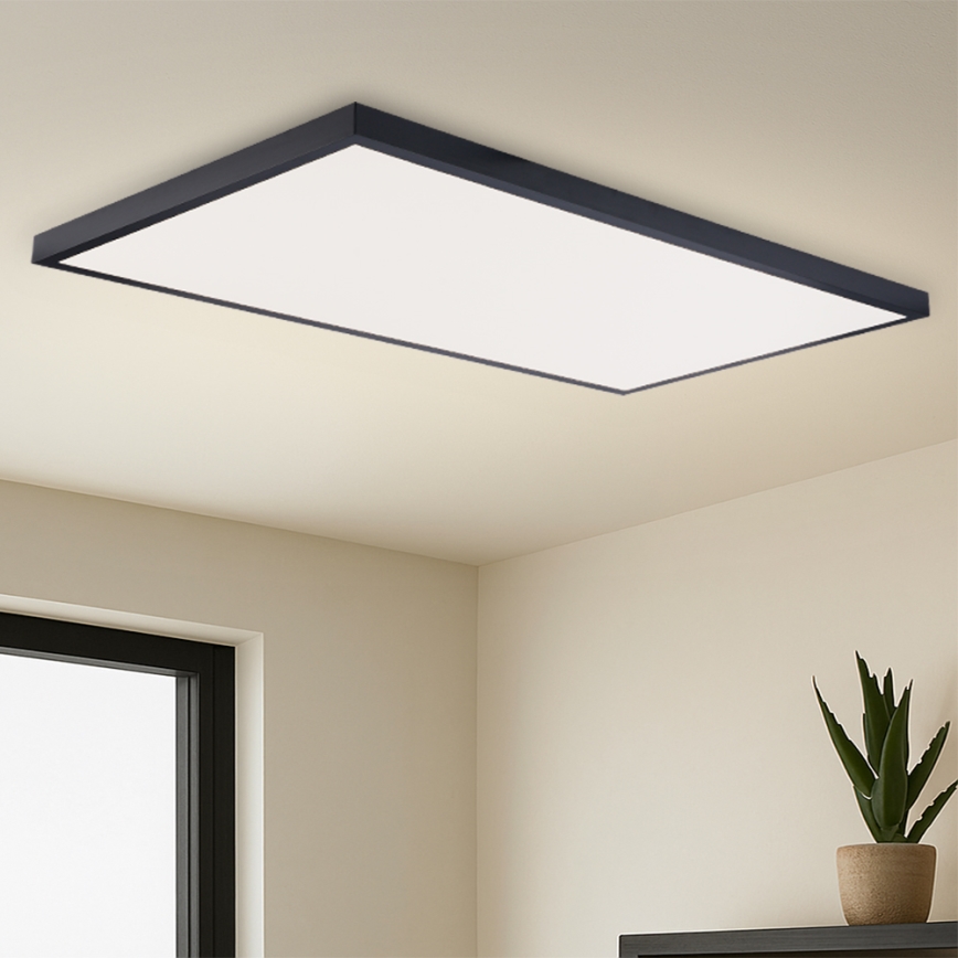 Brilagi - LED-Deckenleuchte für Badezimmer FRAME LED/96W/230V 120x60 cm 3000/4000/6000K IP44 schwarz