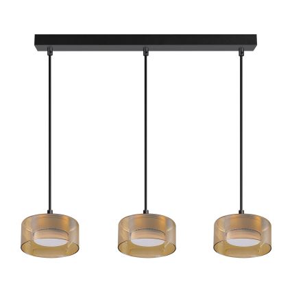 Brilagi - LED Hängeleuchte an Kabel AURA LUX 3xGX53/30W/230V schwarz/gold
