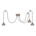 BRILAGI - LED Hängeleuchte an Kabel CONE TRIPLE SPIDER 3xGX53/15W/230V beige