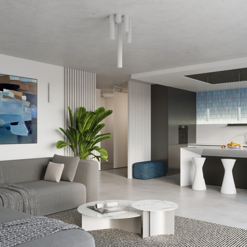 Brilagi - LED-Hängeleuchte an Kabel CRESTO 1xGU10/10W/230V weiß