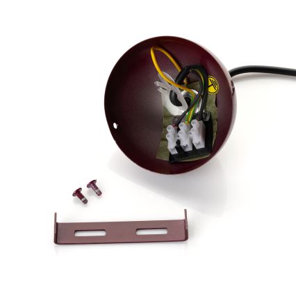 Brilagi - LED-Hängeleuchte an Kabel METALO 1xE27/40W/230V Ø 60 cm burgunderrot/kupferfarben