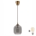Brilagi - LED-Hängeleuchte an Kabel RETRO GLASS 1xE27/60W/230V Ø 14 cm braun/rauchgrau