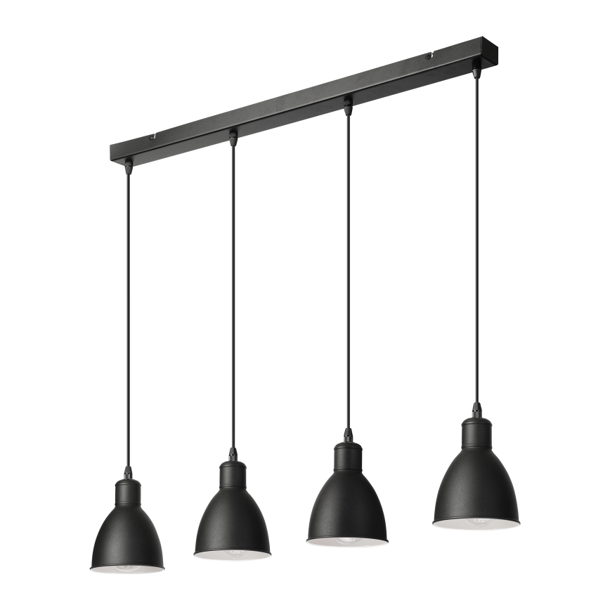 Brilagi - LED-Hängeleuchte an Kabel RIDDY 4xE27/60W/230V schwarz