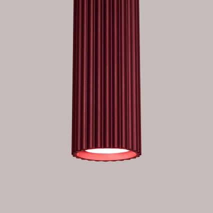 Brilagi - LED-Hängeleuchte an Seil CRESTO 1xGU10/10W/230V burgunderrot