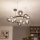 Brilagi - LED-Hängeleuchte an Stahlseil MILLA 15xG9/3W/230V Schwarz-Chrom/Rauchglas