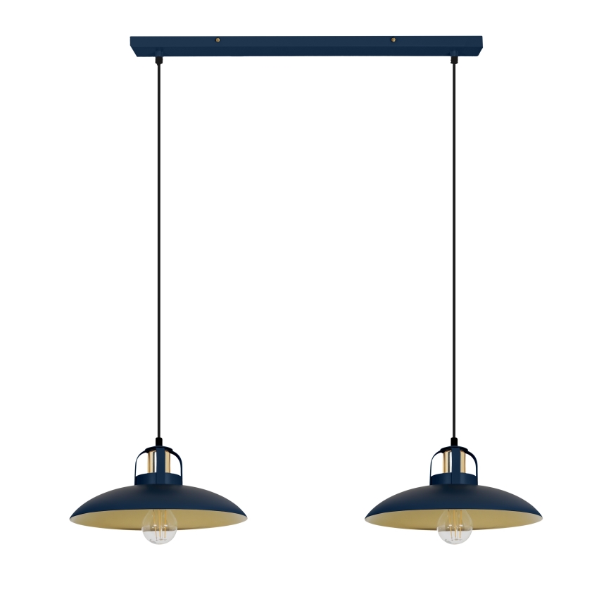 Brilagi - LED Hängeleuchte FLAMENGO 2xE27/60W/230V blau