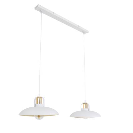 Brilagi - LED Hängeleuchte FLAMENGO 2xE27/60W/230V weiß