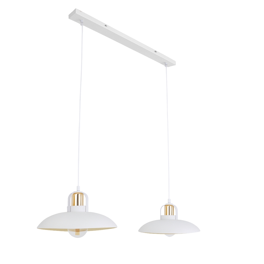 Brilagi - LED Hängeleuchte FLAMENGO 2xE27/60W/230V weiß