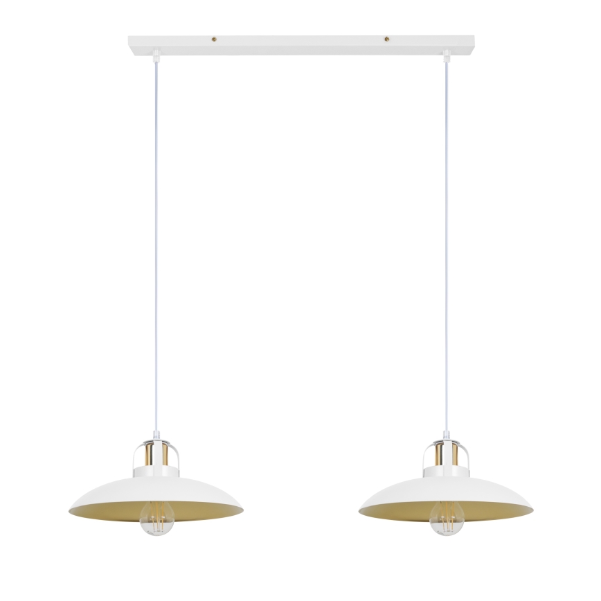 Brilagi - LED Hängeleuchte FLAMENGO 2xE27/60W/230V weiß