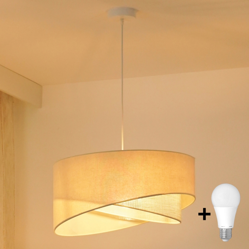 Brilagi - LED-Hängeleuchte LYRA 1xE27/15W/230V cremefarben