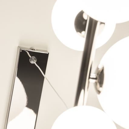 Brilagi - LED-Hängeleuchte MILLA 10xG9/3W/230V glänzendes Chrom/weiß