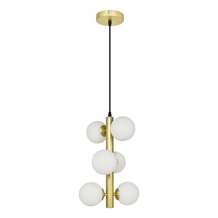 Brilagi - LED-Hängeleuchte MILLA 6xG9/3W/230V golden/weiß