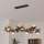 Brilagi - LED-Hängeleuchte MILLA an Kabel 10xG9/3W/230V braun/rauchbraun
