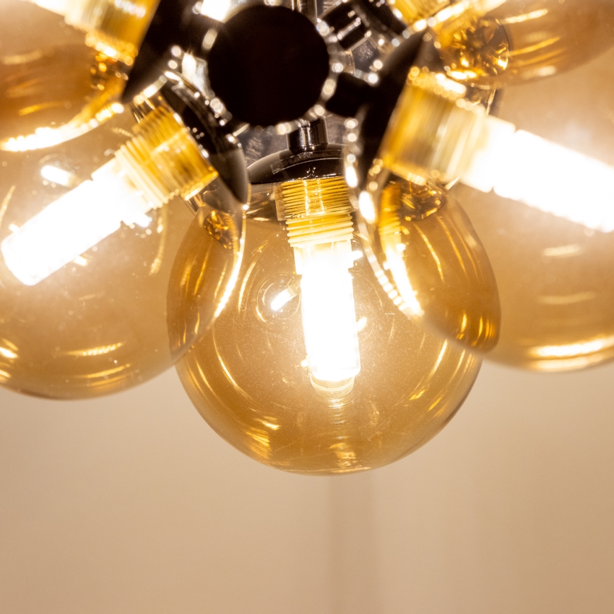 Brilagi - LED-Hängeleuchte MILLA an Kabel 6xG9/3W/230V schwarz-chrom/gold