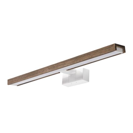 Brilagi - Illuminazione LED per specchio da bagno 3 in 1 WOODY MIRROR 3 in 1 LED/12W/230V 60 cm IP44 bianco/rovere/noce