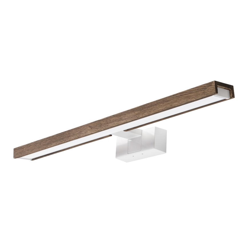 Brilagi - Illuminazione LED per specchio da bagno 3 in 1 WOODY MIRROR 3 in 1 LED/12W/230V 60 cm IP44 bianco/rovere/noce