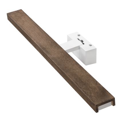 Brilagi - Illuminazione LED per specchio da bagno 3 in 1 WOODY MIRROR 3 in 1 LED/12W/230V 60 cm IP44 bianco/rovere/noce