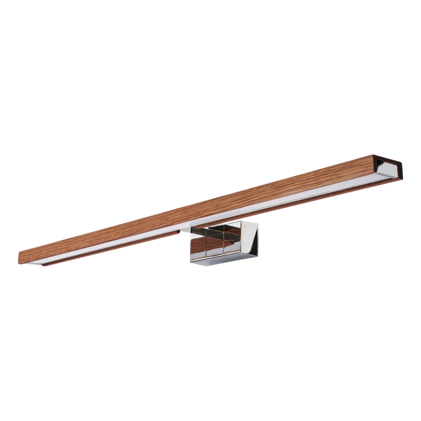 BRILAGI - Illuminazione a LED per specchio da bagno 3 in 1 WOODY MIRROR LED/15W/230V 80 cm IP44 cromo lucido/rovere ciliegio