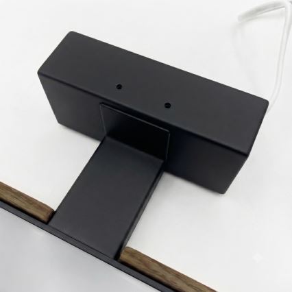 Brilagi - Illuminazione a LED per specchio da bagno 3 in 1 WOODY MIRROR LED/15W/230V 80 cm IP44 nero/rovere noce