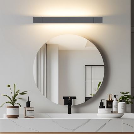 Brilagi - Illuminazione LED per specchio da bagno AQUA LINE LED/12W/230V 45 cm IP44 antracite CRI 90