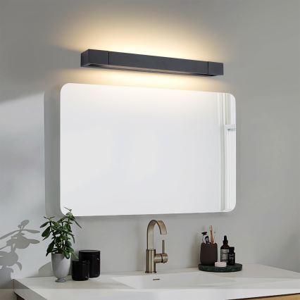 Brilagi - Illuminazione LED per specchio da bagno AQUA LINE LED/12W/230V 45 cm IP44 nero CRI 90