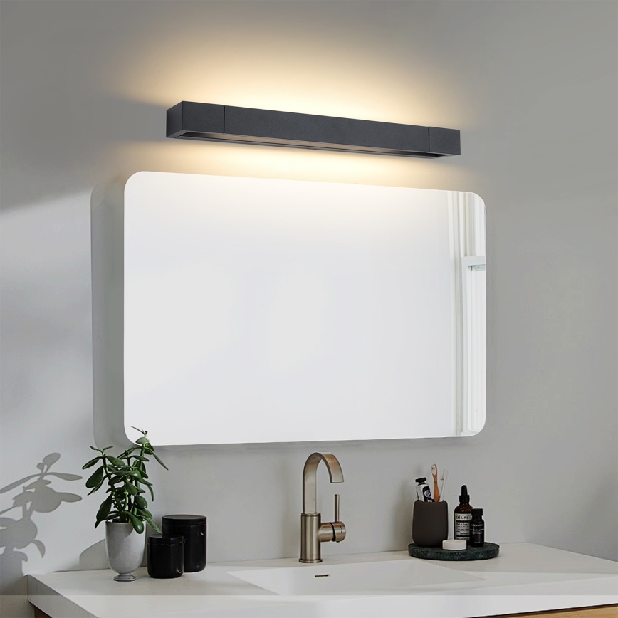 Brilagi - Illuminazione LED per specchio da bagno AQUA LINE LED/12W/230V 45 cm IP44 nero CRI 90