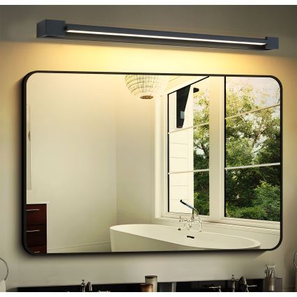 Brilagi - Illuminazione a LED per specchio da bagno AQUA LINE LED/24W/230V 90 cm IP44 nera CRI 90