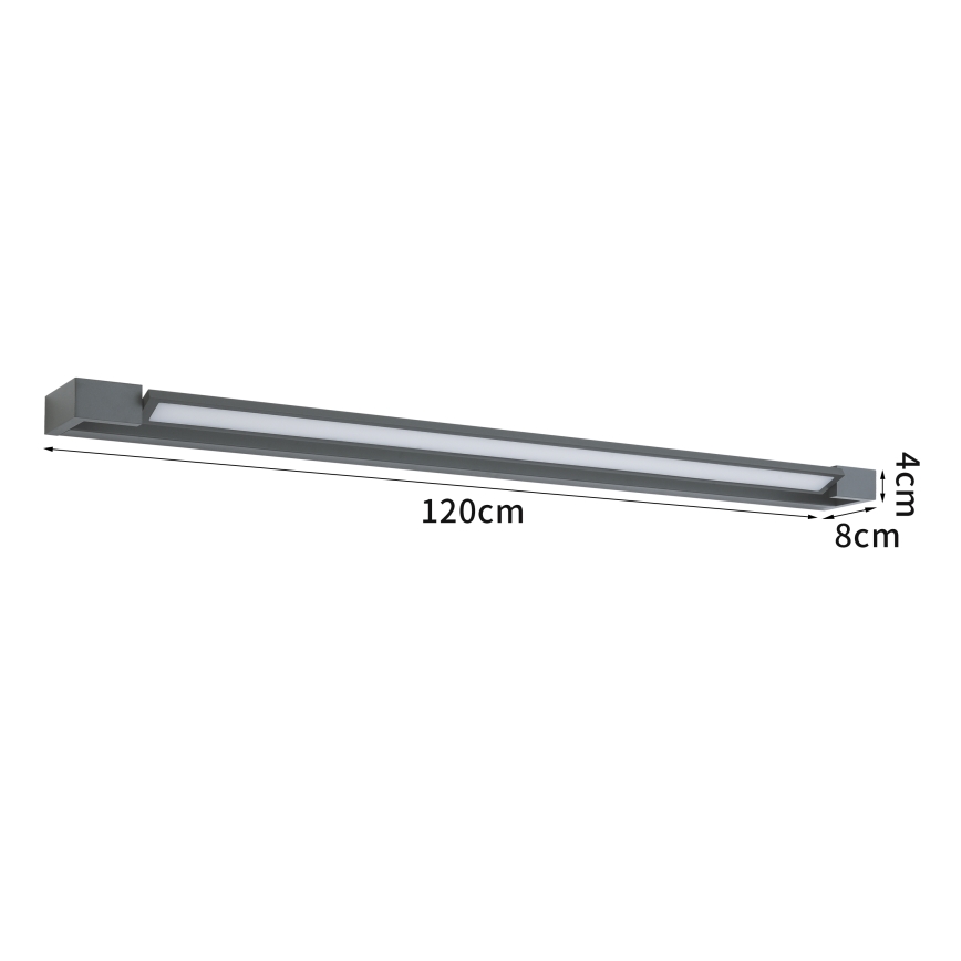 Brilagi - Lampada LED per specchio da bagno AQUA LINE LED/36W/230V 120 cm IP44 antracite